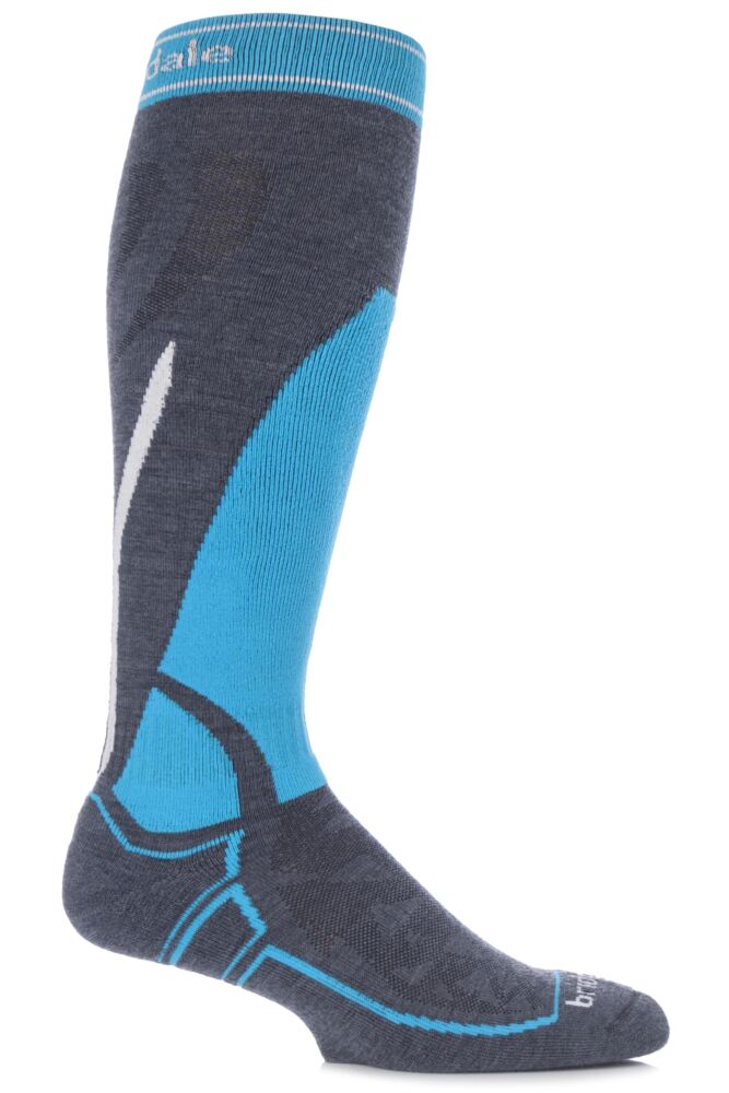 Mens 1 Pair Bridgedale Vertige Midweight Over the Calf Merinofusion Ski