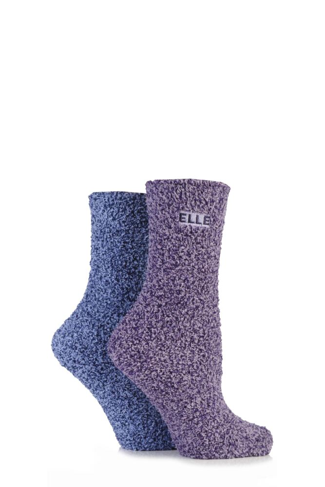 Young Elle Two Tone Soft and Cosy Bed Socks