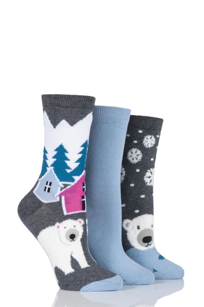  SockShop Polar Bear Design Novelty Cotton Socks