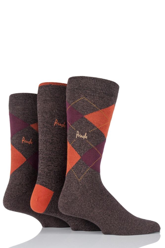 Pringle New Waverley Argyle Patterned and Plain Socks