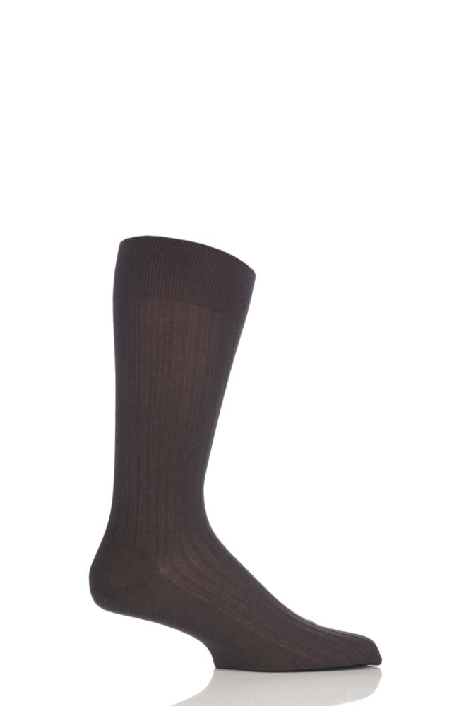 Mens Pantherella Merino Wool Rib Socks from SockShop