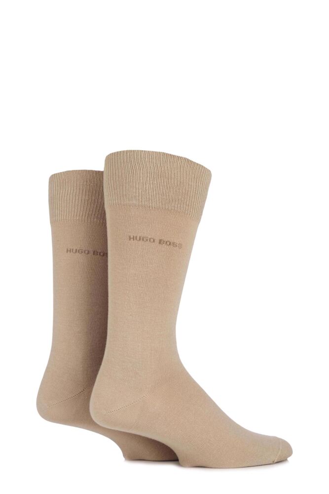 Mens Hugo Boss Plain 75 Cotton Socks from