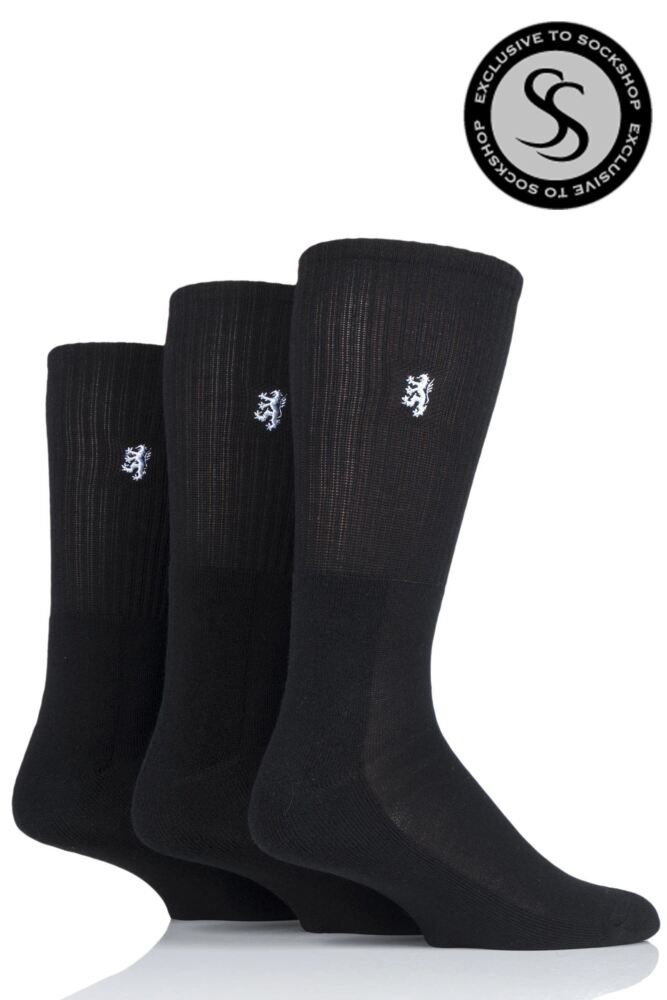 MENS 3 PAIR PRINGLE BAMBOO CUSHIONED SPORTS SOCKS EXCLUSIVE TO SOCKSHOP