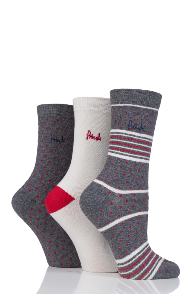 Pringle Rosie Dots Stripes and Plain Cotton Socks