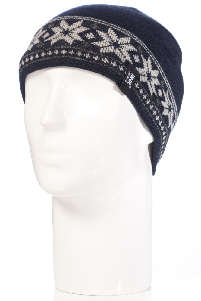 Heat Holders 3.4 Tog Fairisle Hat In Navy