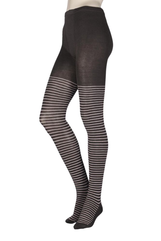 Elle Winter Soft Stripe Tights