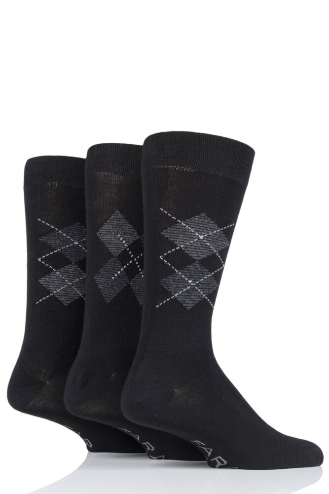 Black / Charcoal Argyle