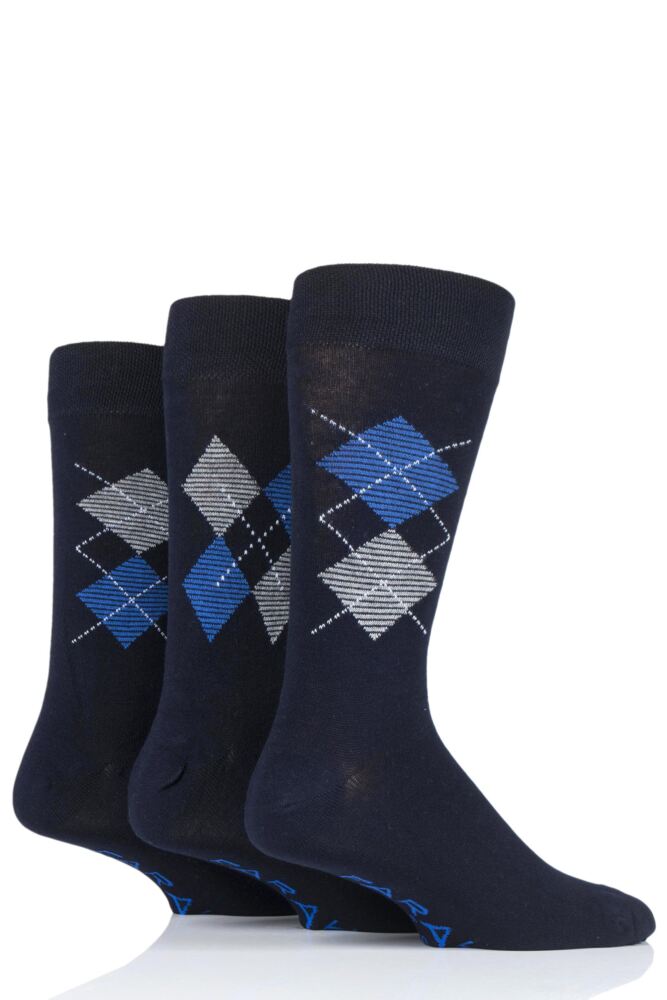 Navy / Blue Argyle