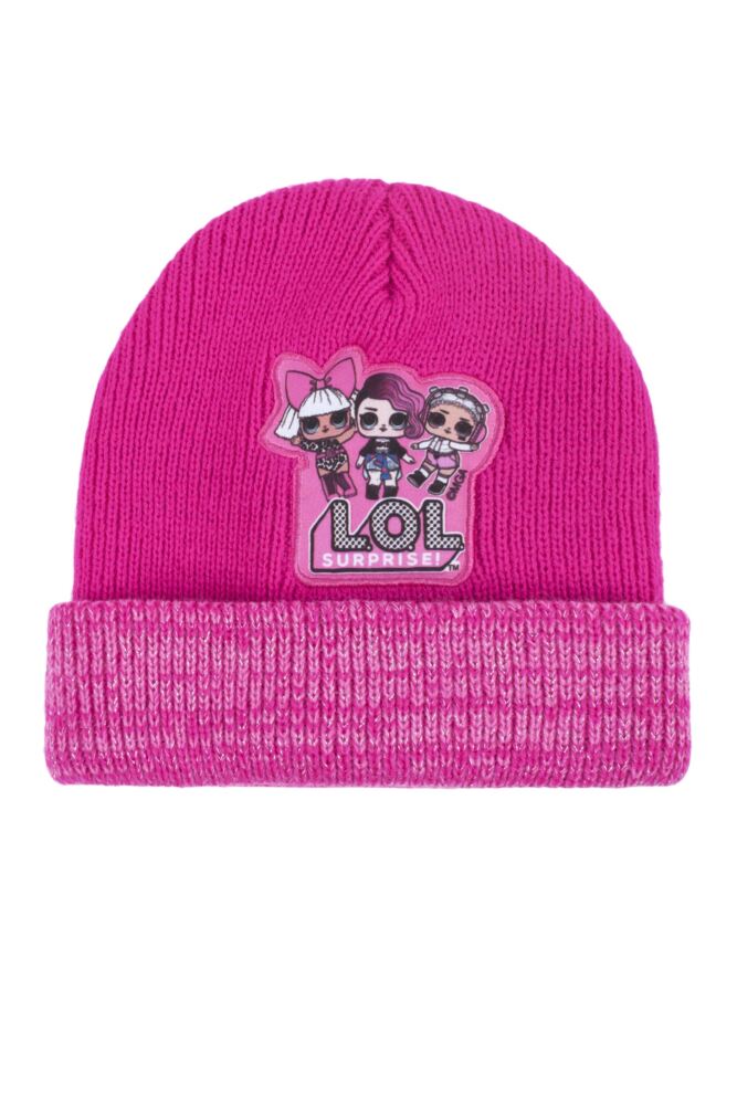  Girls 1 Pack SockShop L.O.L. Surprise! Knitted Double Layered Hat