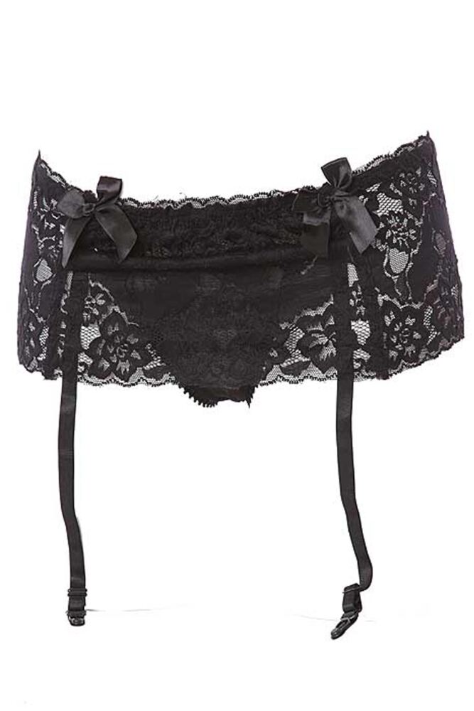 Ladies 1 Pair Vixen by Couture Ingrid Lace Suspender Knickers