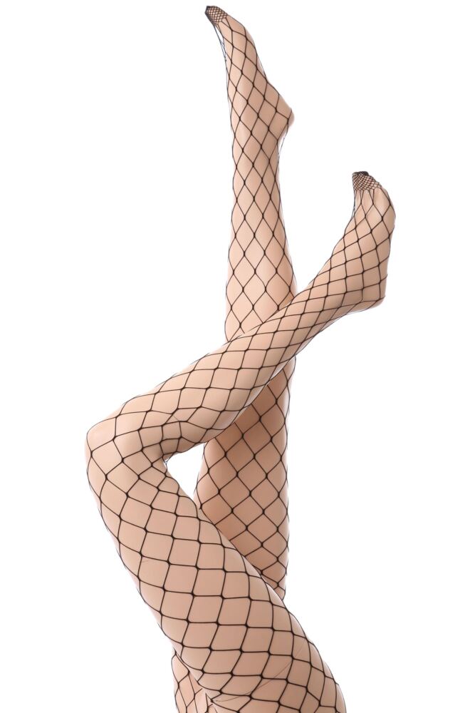  Ladies 1 Pair Silky Scarlet Whale Net Tights