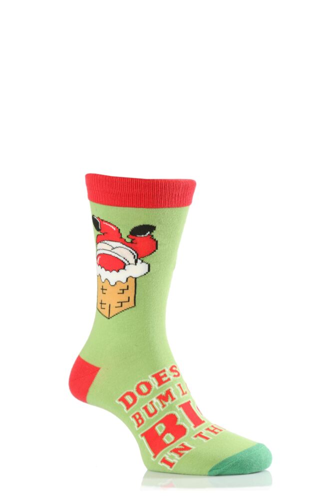  Mens 1 Pair SockShop Christmas Dare to Wear Does My Bum Look Big In This? Novelty Socks