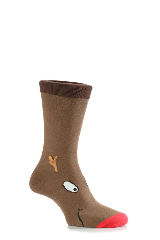 SockShop Dare To Wear Christmas Socks - Rudolph