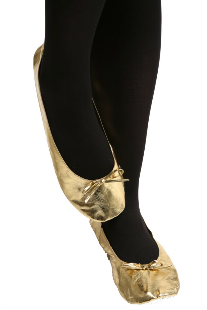 Rollasole Gold Digger Rollable Shoes to Keep in Your Handbag, Car or Office Desk