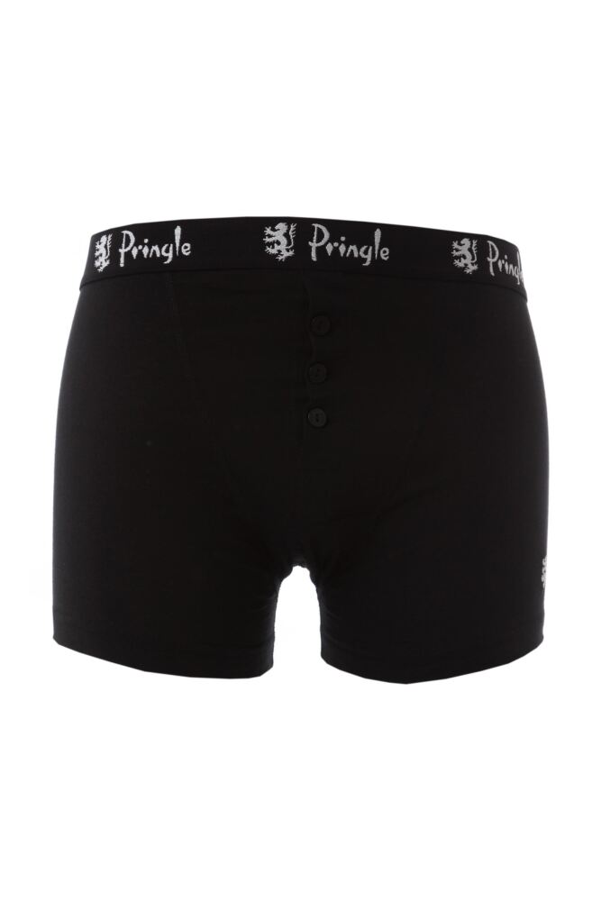 Mens Pringle Button Front Cotton Boxer Shorts from