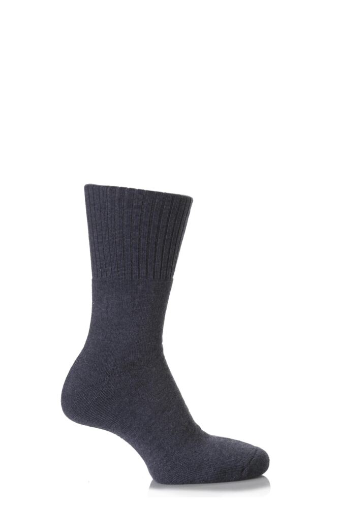 Mens and Ladies 1 Pair SockShop Comfort Cuff and Full Cushioned Cotton Socks