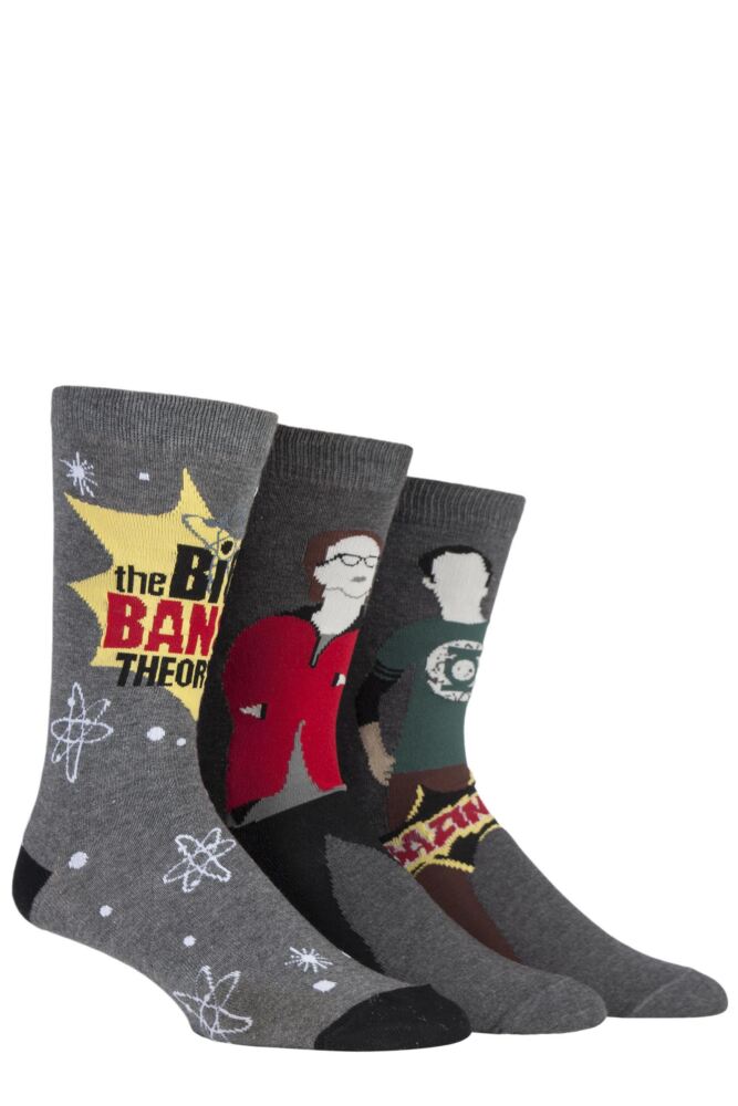 <div class="font-weight-bold">Film & TV Characters</div>Mens Big Bang Theory Socks 3-Pair