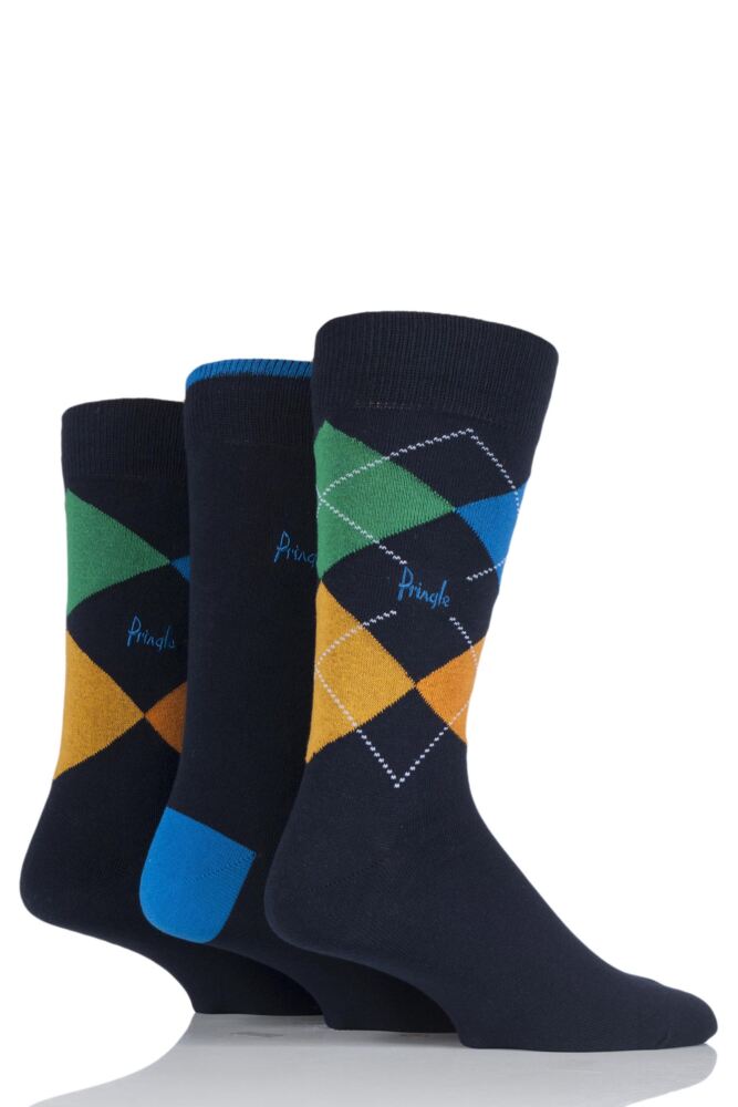Pringle New Waverley Argyle Patterned & Plain Socks