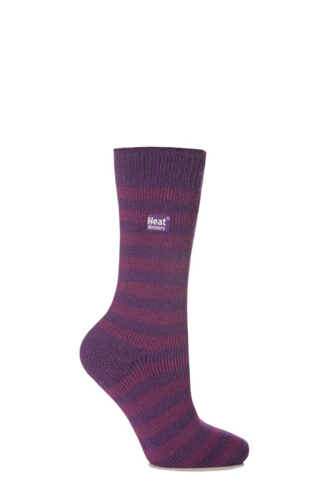  SockShop Two Tone Striped Heat Holders Thermal Socks