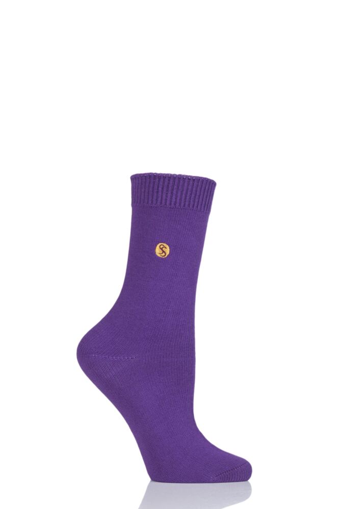 SOCKSHOP COLOUR BURST COTTON SOCKS WITH SMOOTH TOE SEAMS