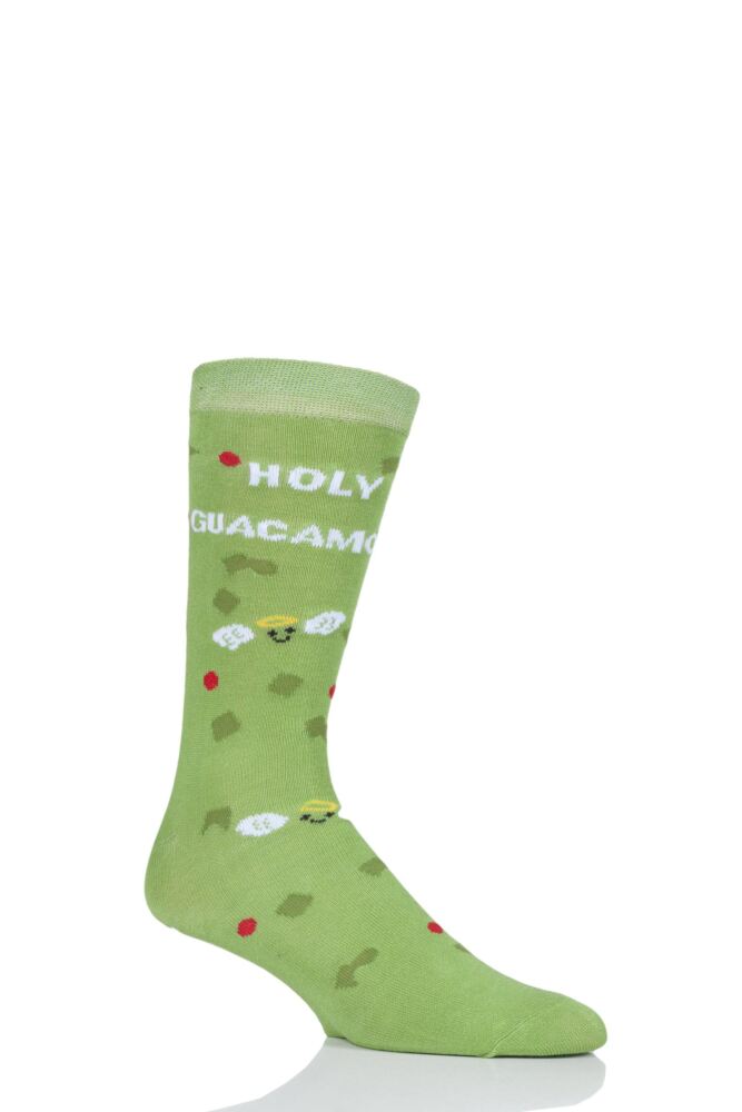 LAZY PANDA BAMBOO HOLY GUACAMOLE GIFT BOXED SOCKS