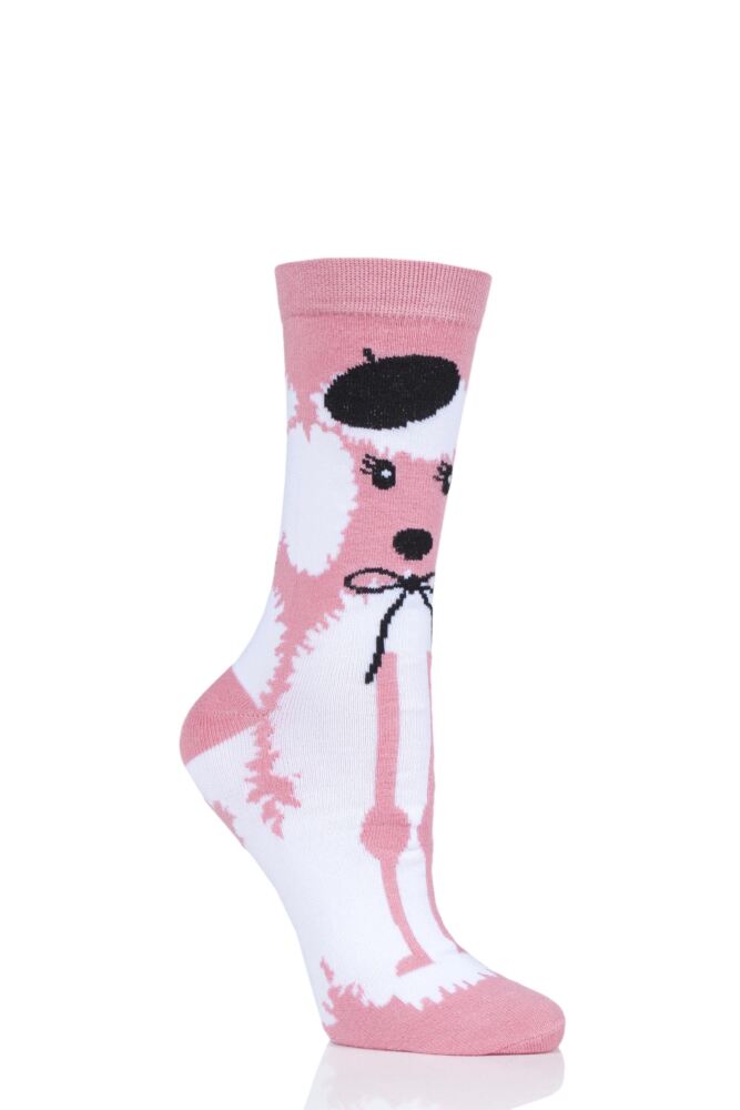 LAZY PANDA BAMBOO FRENCH POODLE GIFT BOXED SOCKS