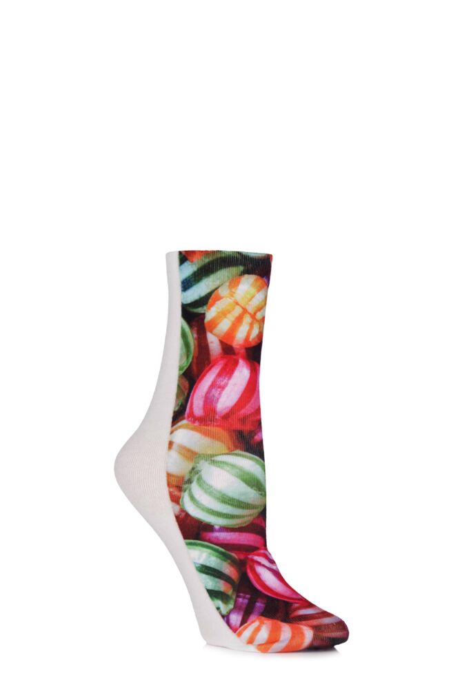 SockShop Dare to Wear Pixel Perfect Retro Candy Printed Socks