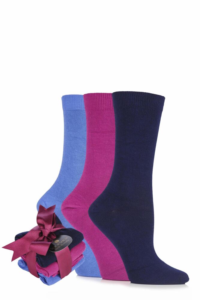 SOCKSHOP COTTON SOCKS BUNDLE WITH GIFT WRAPPED BOW