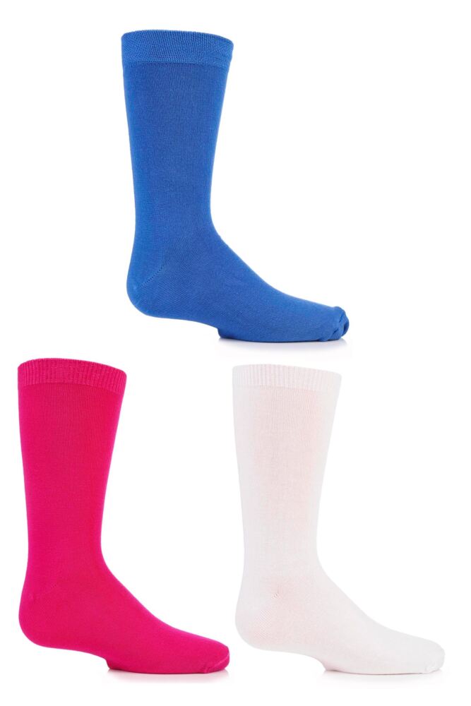SockShop Plain Bamboo Socks with Comfort Cuff and Handlinked Toes