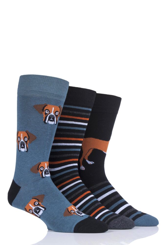 SOCKSHOP WILD FEET BOXER DOG COTTON SOCKS