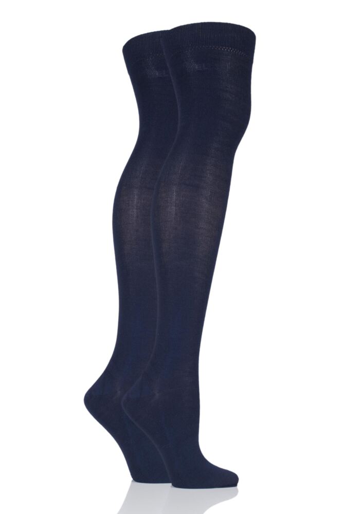 Elle Plain Bamboo Over The Knee Socks