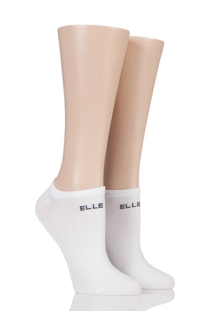 Elle Plain Bamboo No Show Socks