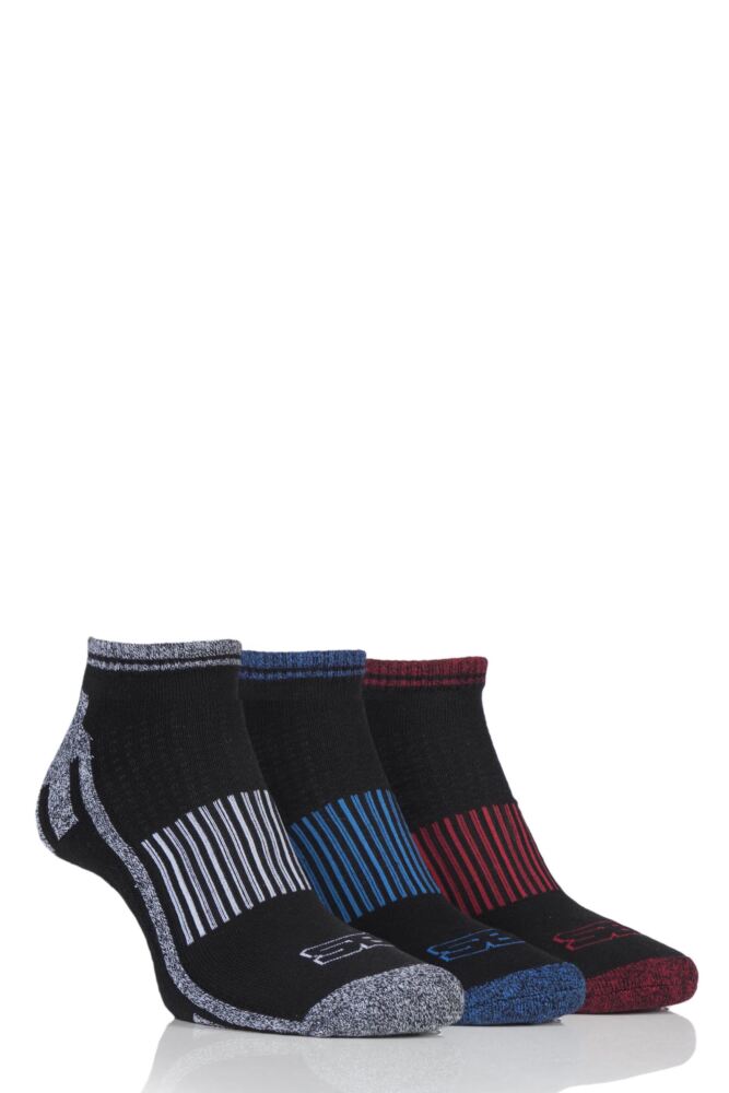  Mens 3 Pair Storm Bloc Trainer Socks