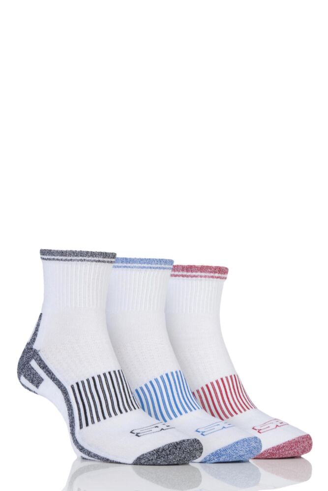 Mens 3 Pair Storm Bloc Ankle Socks