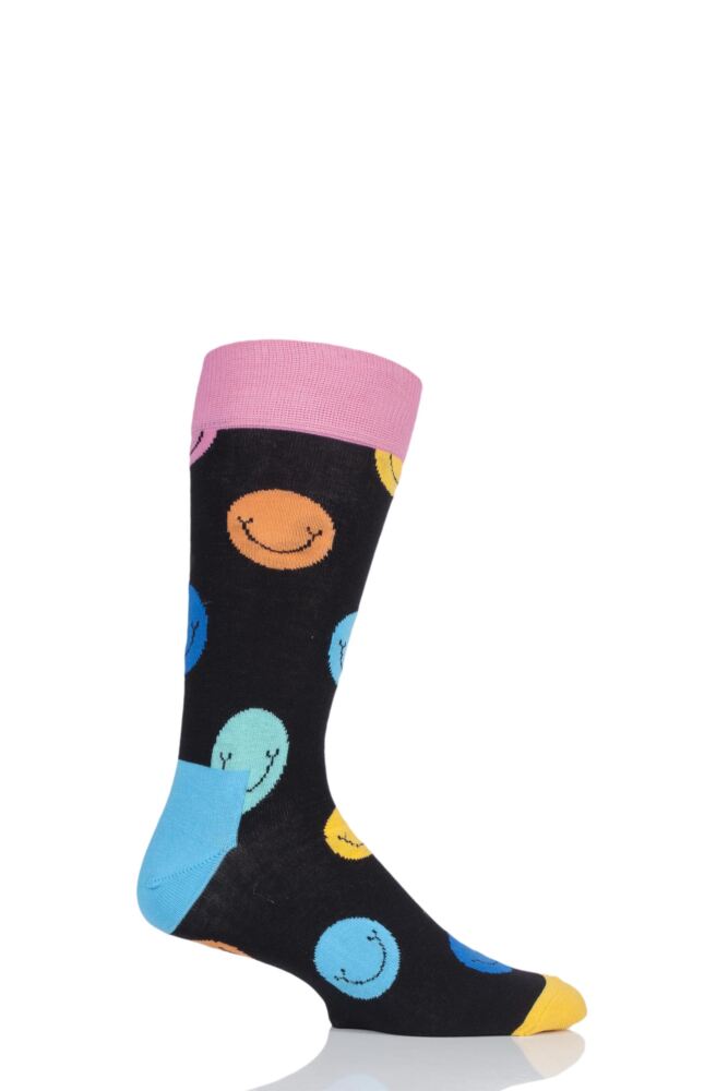  Mens and Ladies 1 Pair Happy Socks Smile Combed Cotton Socks