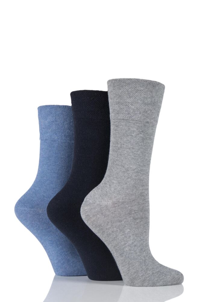 Gentle Grip Plain Cotton Diabetic Socks