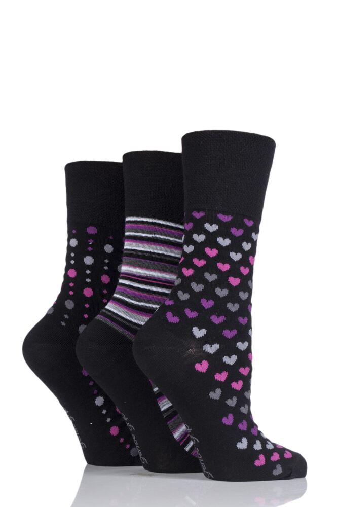 Gentle Grip Patterned Bamboo Socks