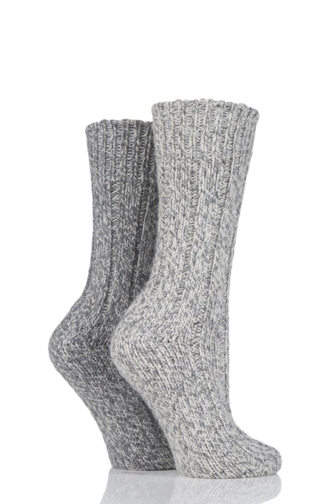 SockShop Ribbed Wool Boot Socks