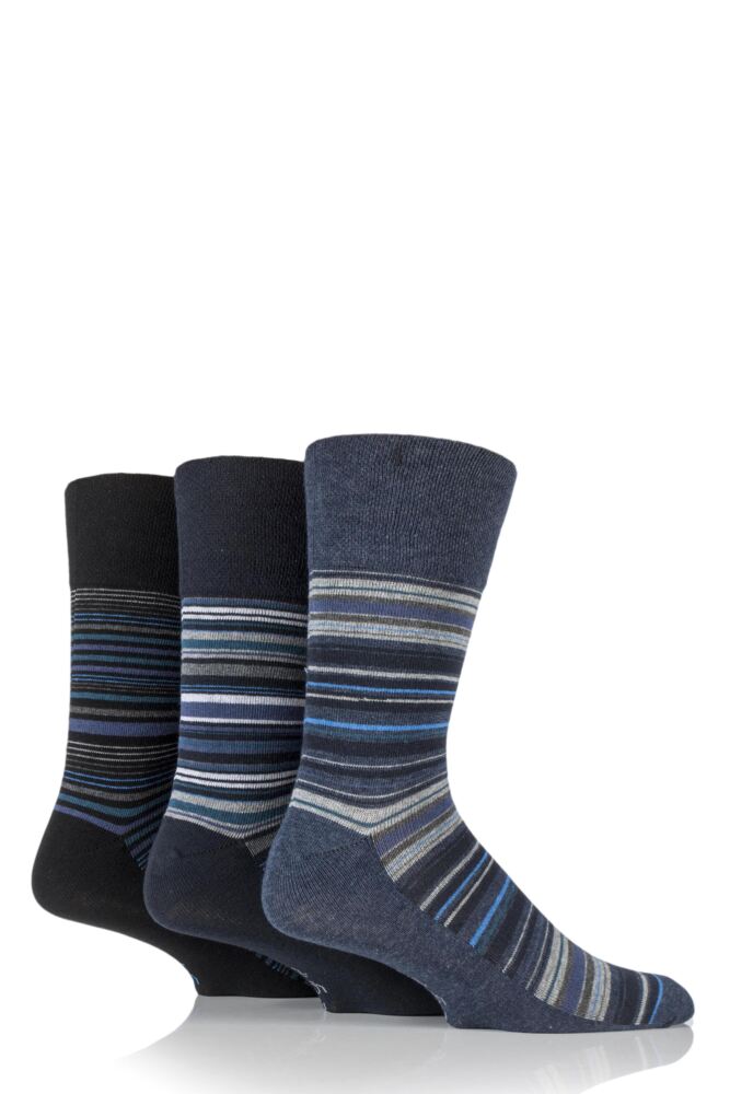 Gentle Grip Striped Cotton Socks