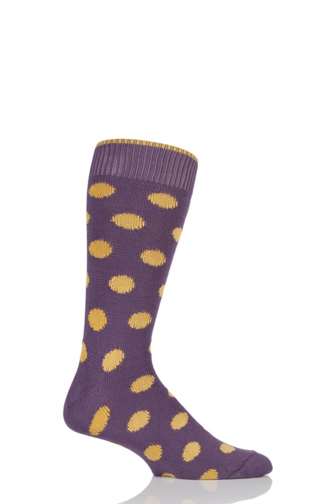 London Spotty Cotton Socks