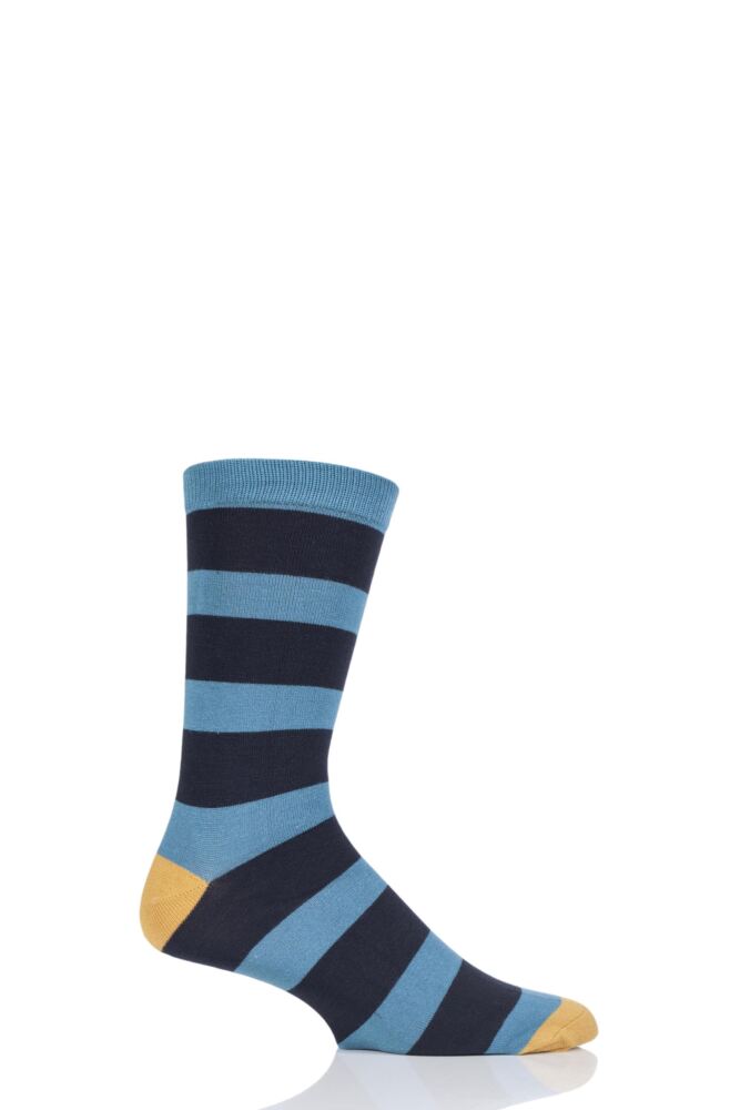 Braintree Nelson Block Stripe Bamboo and Organic Cotton Socks