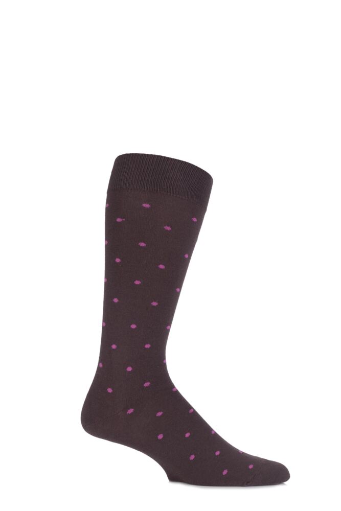 J. ALEX SWIFT SPOTTY FINE COTTON SOCKS