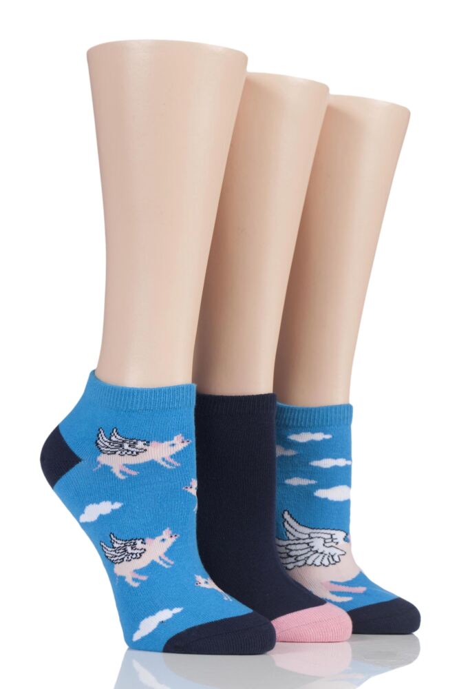  SockShop Just For Fun Flying Pig Cotton Secret Socks