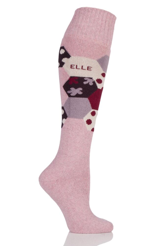  Ladies 1 Pair Elle Wool Blend Winter Knee High Socks