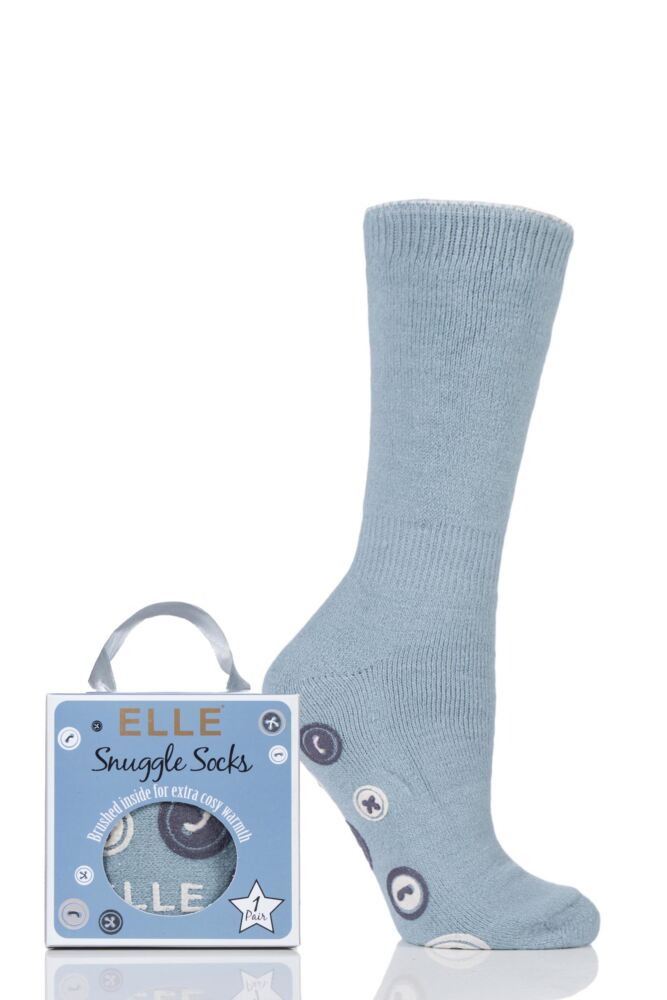 ELLE GIFT BOXED CASHMERE-LIKE SLIPPER SOCKS