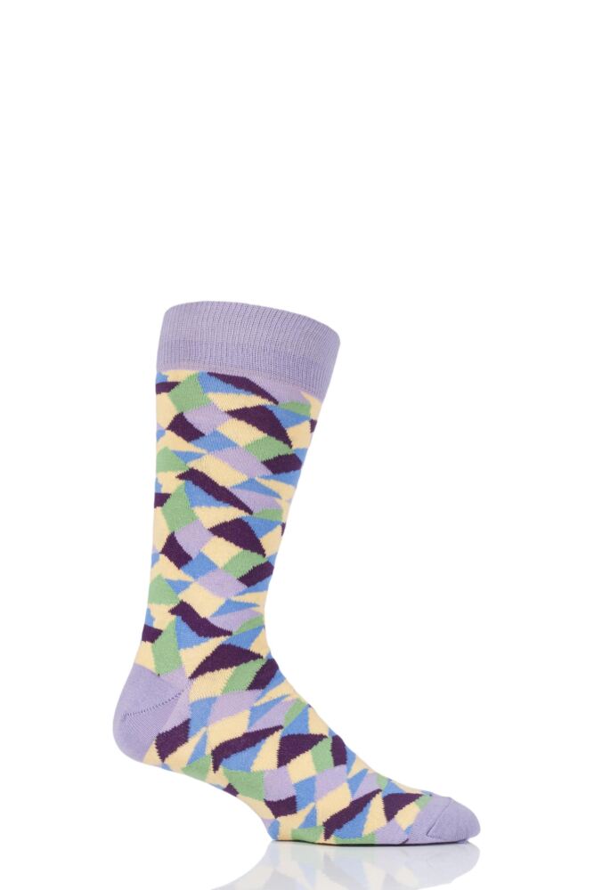 Viyella Crazy Paving Patterned Cotton Socks