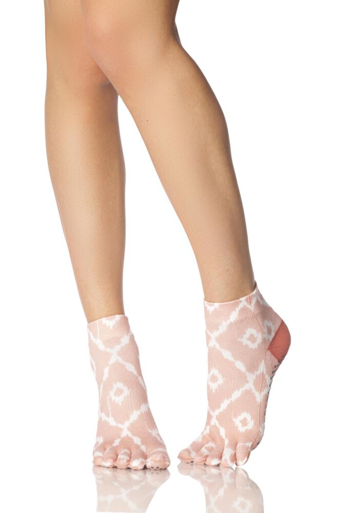 ToeSox Full Toe Organic Cotton Ankle Yoga Socks