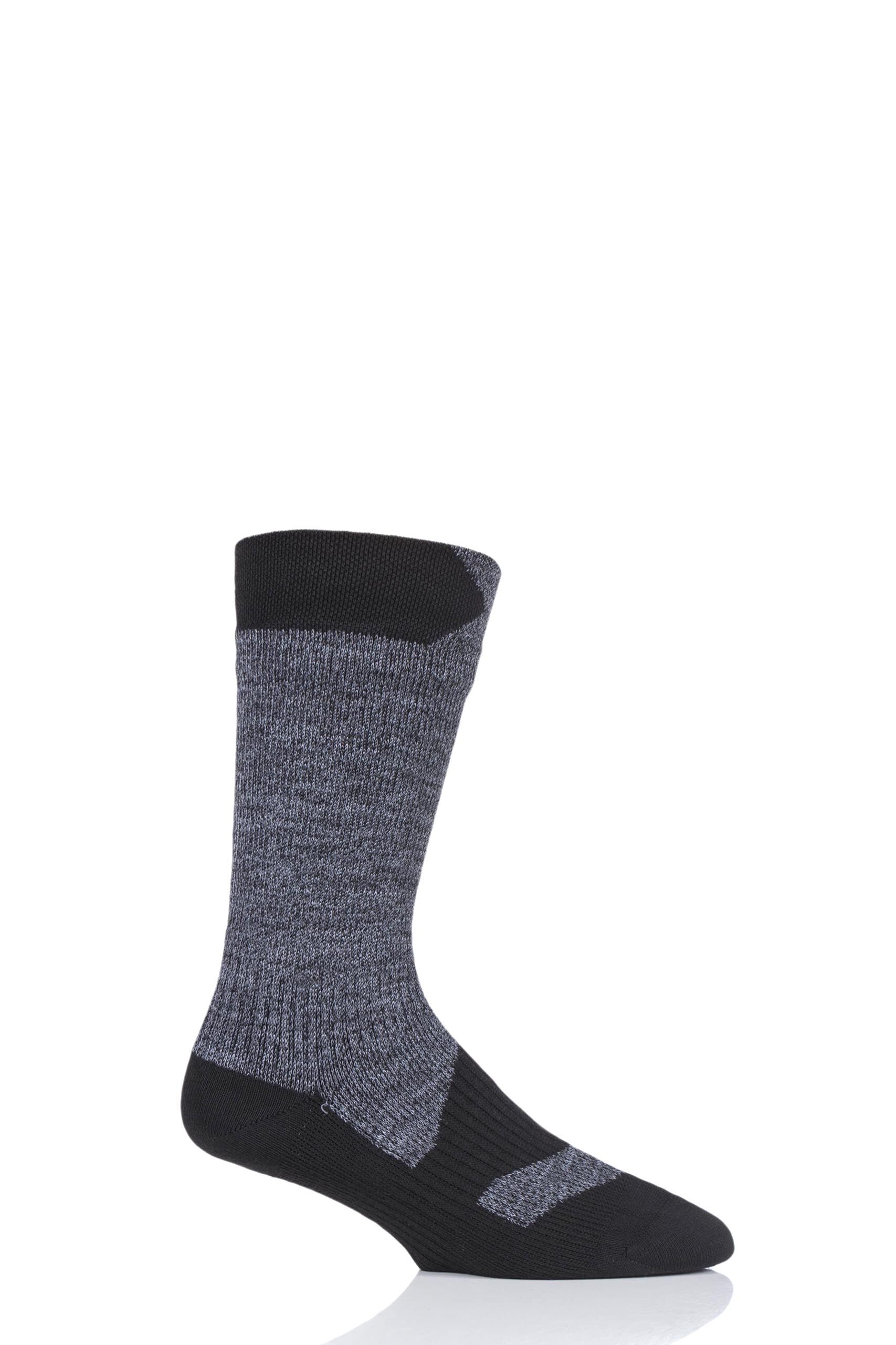 Image of 1 Pair Pack Grey 100% Waterproof Walking Thin Mid Length Socks Unisex Extra Large - SealSkinz