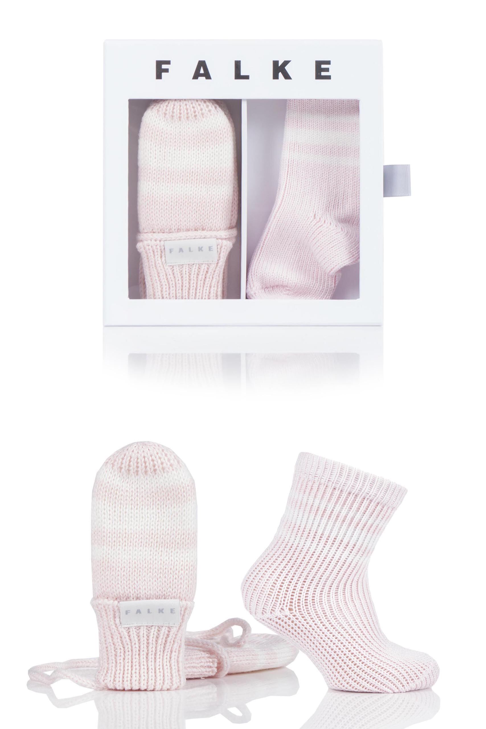 Image of 1 Pack Rose Babies Socks and Mittens Gift Box Kids Unisex 6-12 Months - Falke