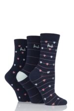 Rita Hearts and Stripes Pringle Cotton Socks
